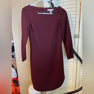 Banana Republic Petite Dress Maroon